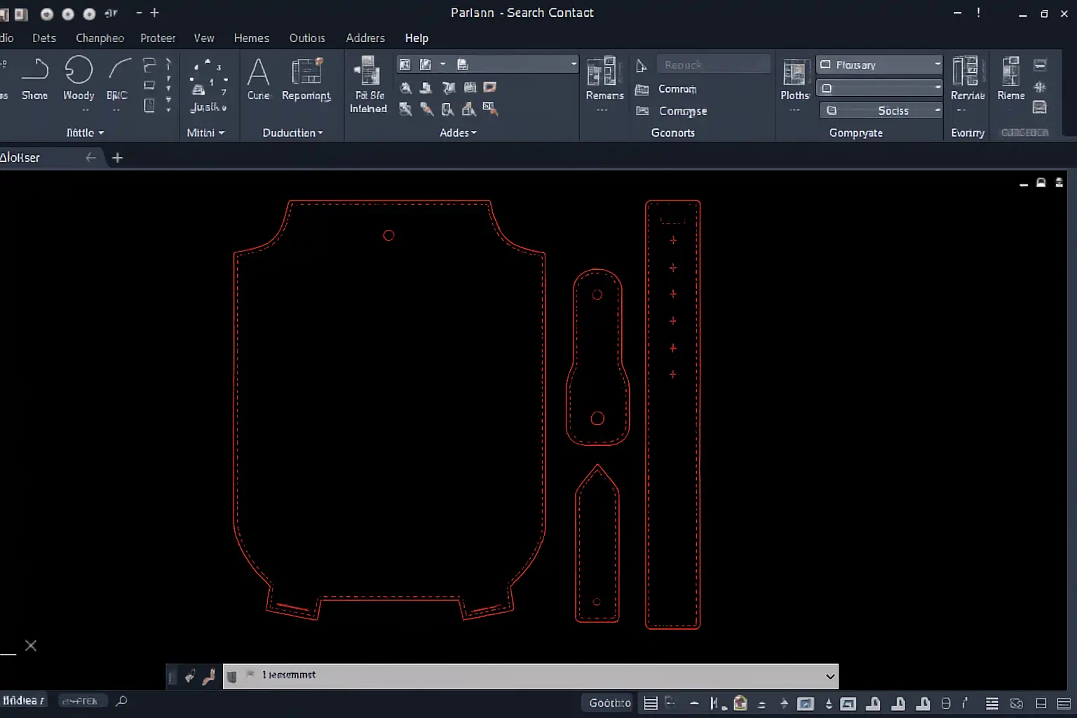نرم افزار AutoCAD در چرم دوزی